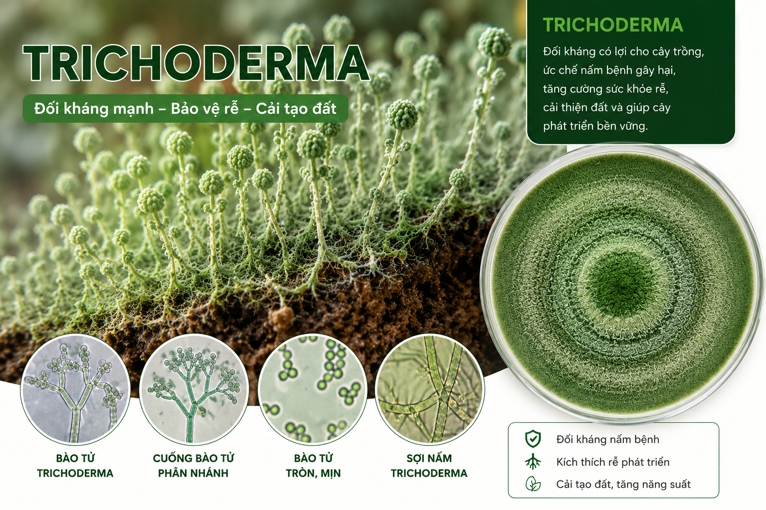 Phân bón vi sinh Trichoderma