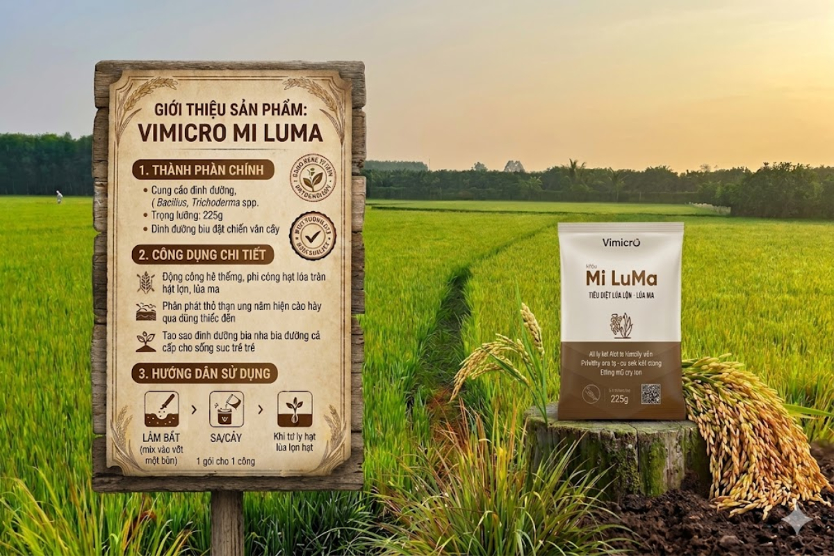 Thuốc sinh học diệt lúa ma Mi Luma