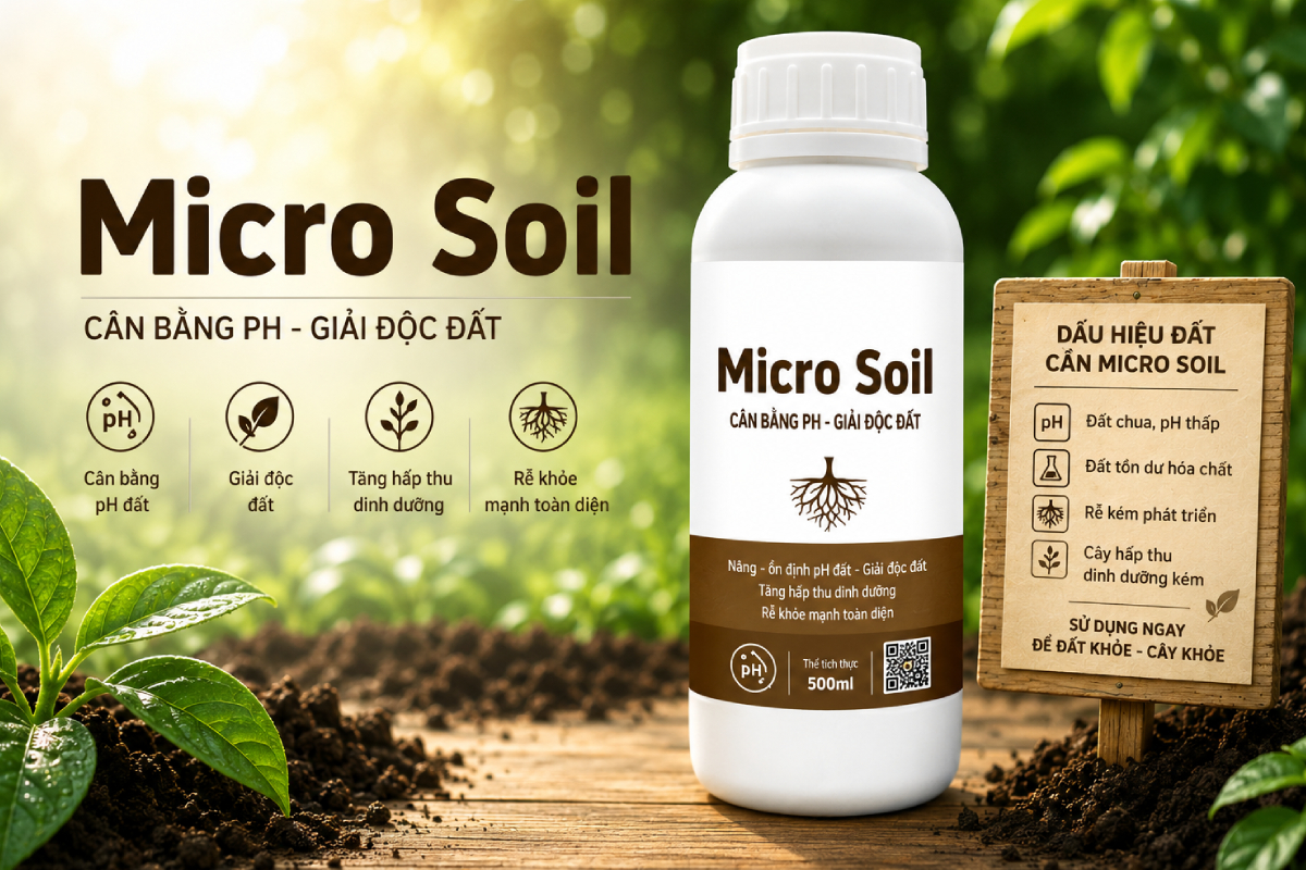 Chế phẩm sinh học cải tạo đất Micro Soil