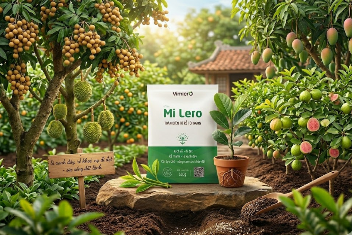 chế phẩm sinh học kích rễ Mi Lero