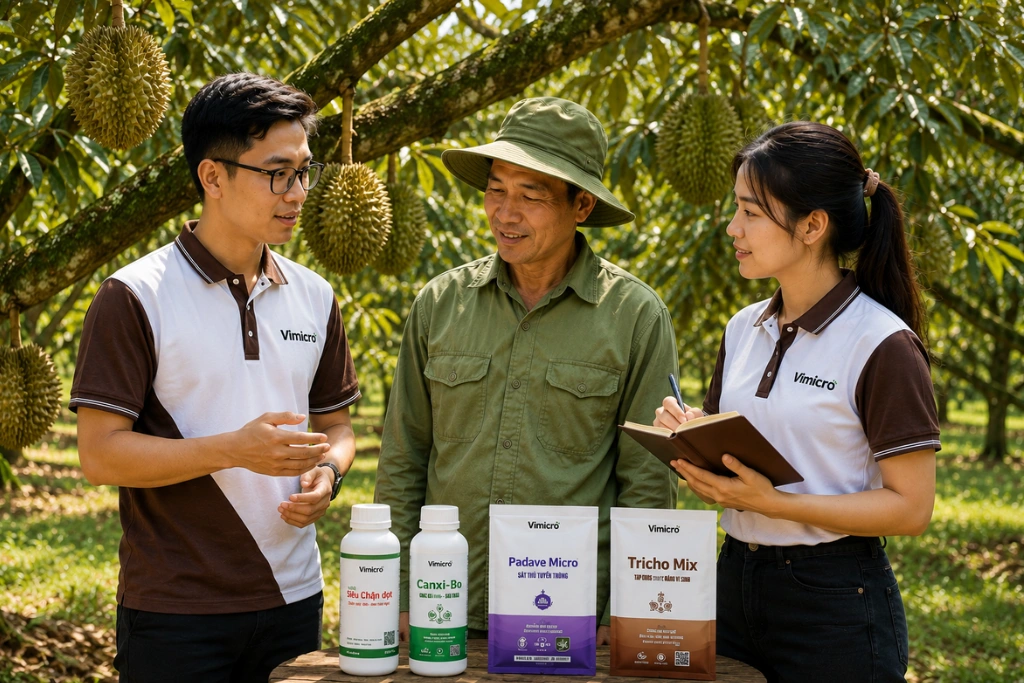 Đội ngũ Vimicro tư vấn giải pháp nông nghiệp tối ưu cho nhà vườn
